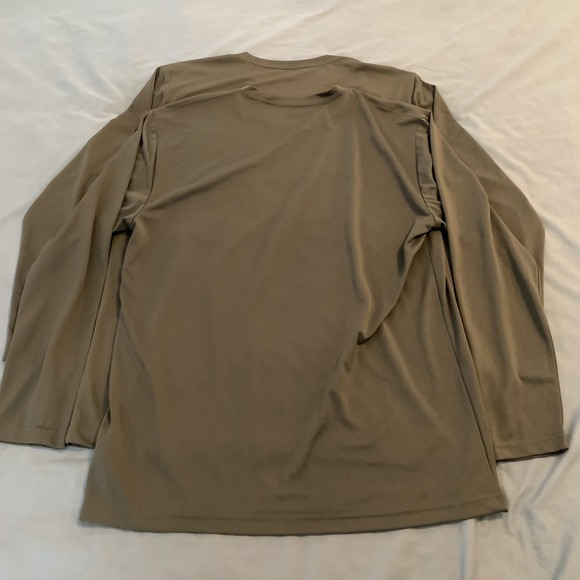 Dickies Shirt Lot Of 3 Mens Large Green Long Sleeve Pocket Workwear Tee Tagless - Picture 11 of 13